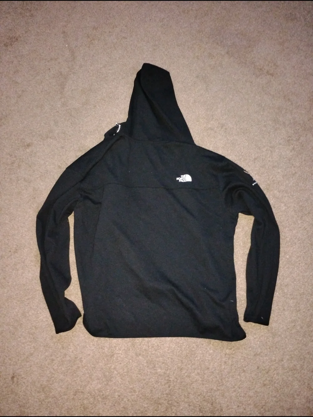 Y2k The North Face Mens Black Hooded Zip Jacket